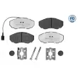 Jeu de 4 plaquettes de frein avant MEYLE 025 239 1719/PD - Visuel 1