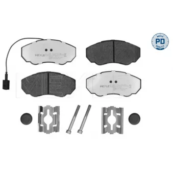 Jeu de 4 plaquettes de frein avant MEYLE 025 239 1719/PD