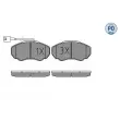 Jeu de 4 plaquettes de frein avant MEYLE 025 239 1719/PD - Visuel 2