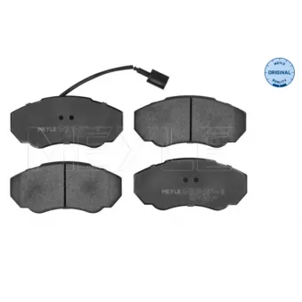 Jeu de 4 plaquettes de frein avant MEYLE 025 239 1719/W