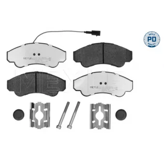 Jeu de 4 plaquettes de frein avant MEYLE 025 239 1919/PD
