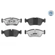 Jeu de 4 plaquettes de frein avant MEYLE 025 239 3517/PD - Visuel 1
