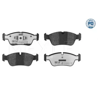Jeu de 4 plaquettes de frein avant MEYLE 025 239 3517/PD