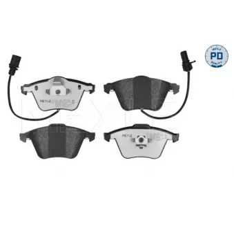 Jeu de 4 plaquettes de frein avant MEYLE 025 239 5020/PD