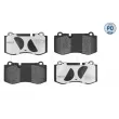 Jeu de 4 plaquettes de frein avant MEYLE 025 239 6018/PD - Visuel 1