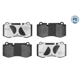 Jeu de 4 plaquettes de frein avant MEYLE 025 239 6018/PD