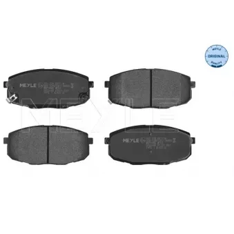 Jeu de 4 plaquettes de frein avant MEYLE 025 239 6617/W