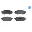 Jeu de 4 plaquettes de frein avant MEYLE 025 239 7417 - Visuel 1
