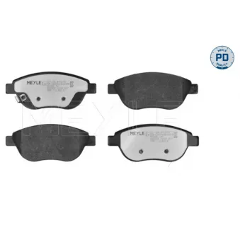 Jeu de 4 plaquettes de frein avant MEYLE 025 239 8119/PD