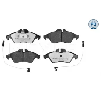 Jeu de 4 plaquettes de frein avant MEYLE 025 239 9020/PD