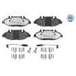 Jeu de 4 plaquettes de frein avant MEYLE 025 240 0720/PD - Visuel 1