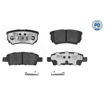 Jeu de 4 plaquettes de frein arrière MEYLE 025 240 1416/PD