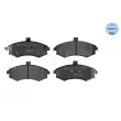 Jeu de 4 plaquettes de frein avant MEYLE 025 240 3117/W - Visuel 1