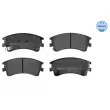 Jeu de 4 plaquettes de frein avant MEYLE 025 240 4618/W - Visuel 1