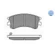 Jeu de 4 plaquettes de frein avant MEYLE 025 240 4618/W - Visuel 3