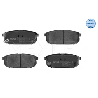 Jeu de 4 plaquettes de frein arrière MEYLE 025 240 5815/W