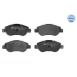 Jeu de 4 plaquettes de frein avant MEYLE 025 240 7218 - Visuel 1