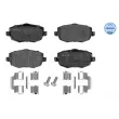 Jeu de 4 plaquettes de frein avant MEYLE 025 240 7316 - Visuel 1