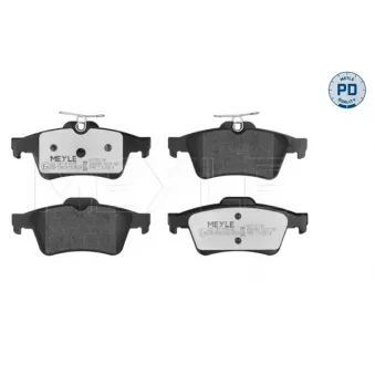 Jeu de 4 plaquettes de frein arrière MEYLE 025 241 3716/PD