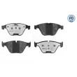 Jeu de 4 plaquettes de frein avant MEYLE 025 241 6120/PD - Visuel 1