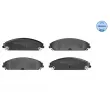 Jeu de 4 plaquettes de frein avant MEYLE 025 241 6417/W - Visuel 1