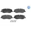 Jeu de 4 plaquettes de frein avant MEYLE 025 241 9118 - Visuel 1