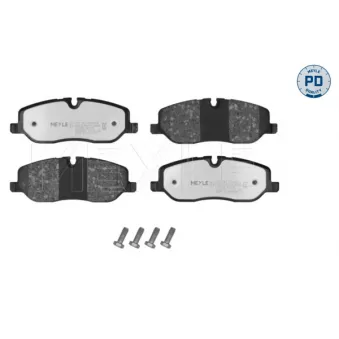 Jeu de 4 plaquettes de frein avant MEYLE 025 241 9118/PD