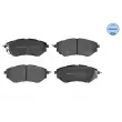 Jeu de 4 plaquettes de frein avant MEYLE 025 242 2218/W - Visuel 1