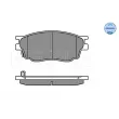 Jeu de 4 plaquettes de frein avant MEYLE 025 242 4616/W - Visuel 3