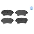 Jeu de 4 plaquettes de frein avant MEYLE 025 243 0115/W - Visuel 1