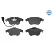 Jeu de 4 plaquettes de frein avant MEYLE 025 243 3219/W - Visuel 1