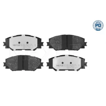 Jeu de 4 plaquettes de frein avant MEYLE 025 243 3617/PD