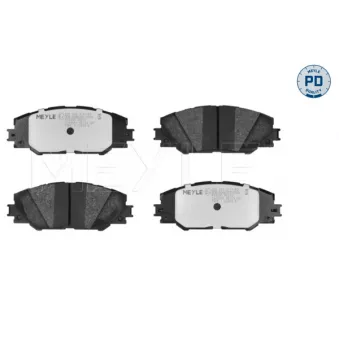 Jeu de 4 plaquettes de frein avant MEYLE 025 243 3717/PD