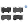 Jeu de 4 plaquettes de frein avant MEYLE 025 243 8618/W - Visuel 1