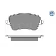 Jeu de 4 plaquettes de frein avant MEYLE 025 244 0317/PD - Visuel 2