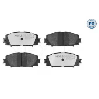Jeu de 4 plaquettes de frein avant MEYLE 025 244 5116/PD