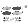 Jeu de 4 plaquettes de frein avant MEYLE 025 244 6619-1/PD - Visuel 1