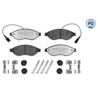 Jeu de 4 plaquettes de frein avant MEYLE 025 244 6819-1/PD