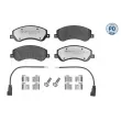 Jeu de 4 plaquettes de frein avant MEYLE 025 244 8419/PD - Visuel 1