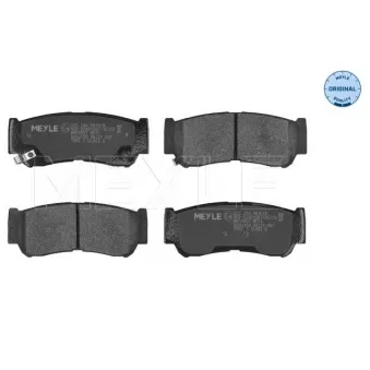 Jeu de 4 plaquettes de frein arrière MEYLE 025 244 8816/W