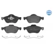 Jeu de 4 plaquettes de frein avant MEYLE 025 245 3518 - Visuel 1