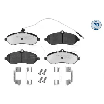 Jeu de 4 plaquettes de frein avant MEYLE 025 245 9518/PD