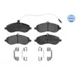 Jeu de 4 plaquettes de frein avant MEYLE 025 245 9518/W - Visuel 1