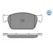 Jeu de 4 plaquettes de frein avant MEYLE 025 246 2318/W - Visuel 3