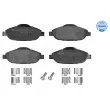 Jeu de 4 plaquettes de frein avant MEYLE 025 246 6017 - Visuel 1