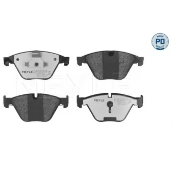 Jeu de 4 plaquettes de frein avant MEYLE 025 246 8820/PD
