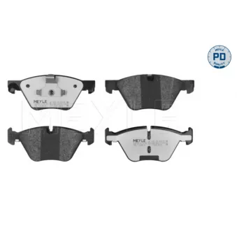 Jeu de 4 plaquettes de frein avant MEYLE 025 246 9719/PD