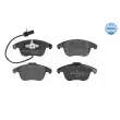 Jeu de 4 plaquettes de frein avant MEYLE 025 247 0520/W - Visuel 1