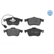 Jeu de 4 plaquettes de frein avant MEYLE 025 247 2720/W - Visuel 1