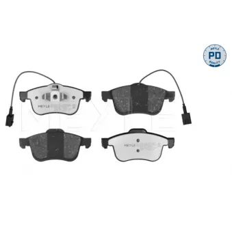 Jeu de 4 plaquettes de frein avant MEYLE 025 247 2920/PD